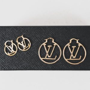 Golden Icon Emblem Earring Set